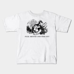 F*ck Around And Find Out Opossum Kids T-Shirt